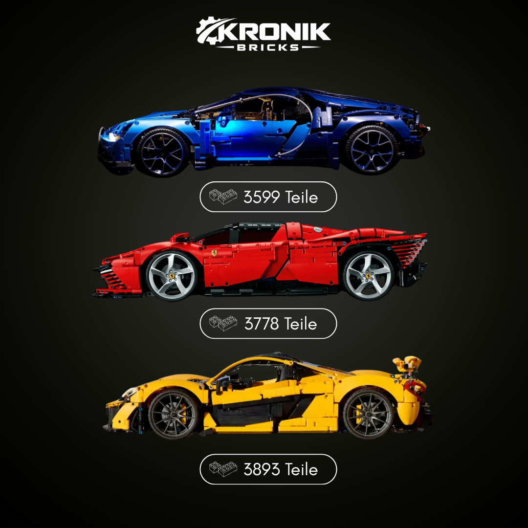 Ultimative Supersportwagen-Kollektion – Chiron, Daytona SP3 & MCL P1